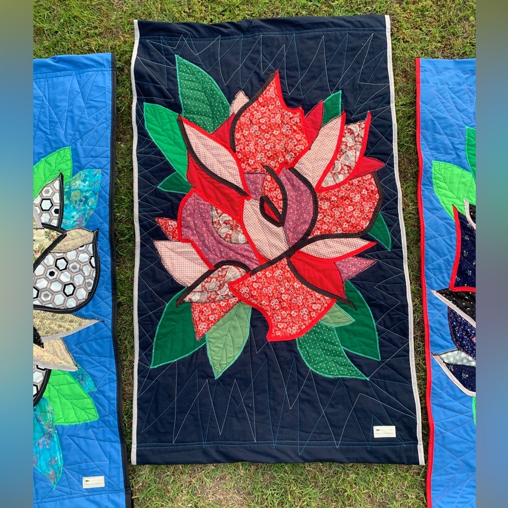 Rose Wall Hanging - Red